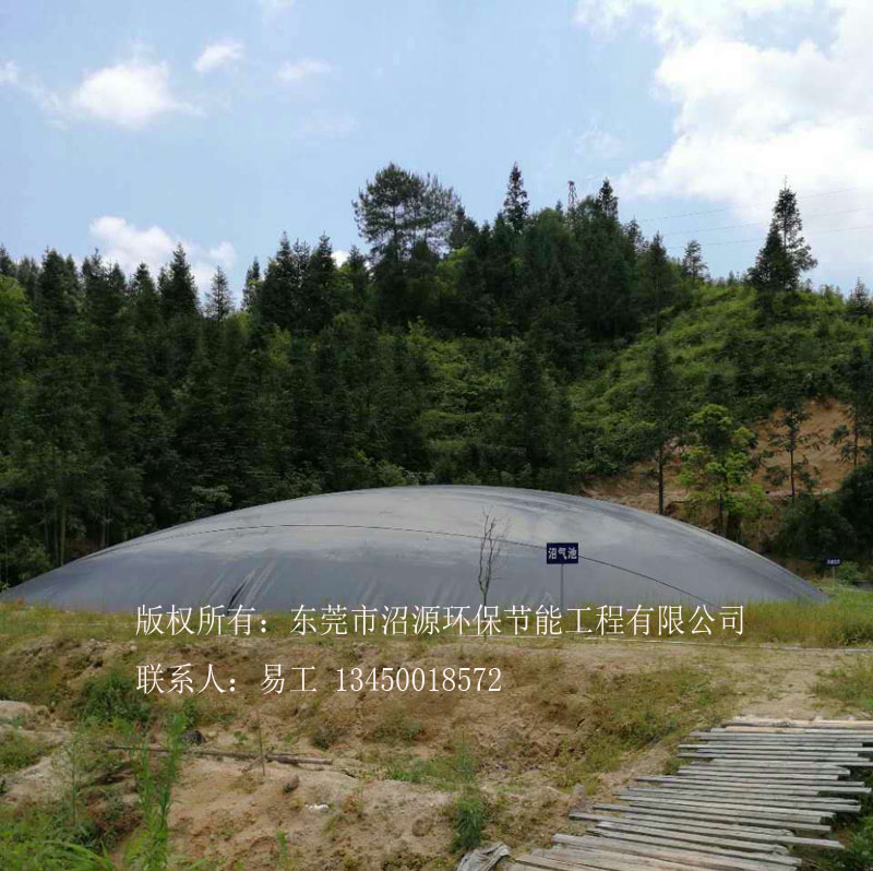 赣州黑膜沼气工程成功产沼气