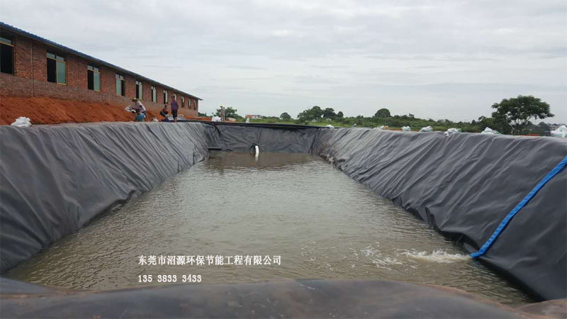 湖南衡阳衡南黑膜沼气池 黑膜沼气工程现场