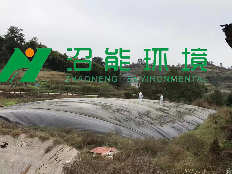 5000立方黑膜沼气池广安市邻水县坛同镇黑膜沼气工程